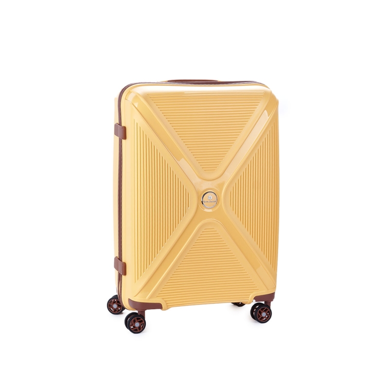 Walizka podróżna średnia na 4 kółkach polipropylen 80 l TSA A84803