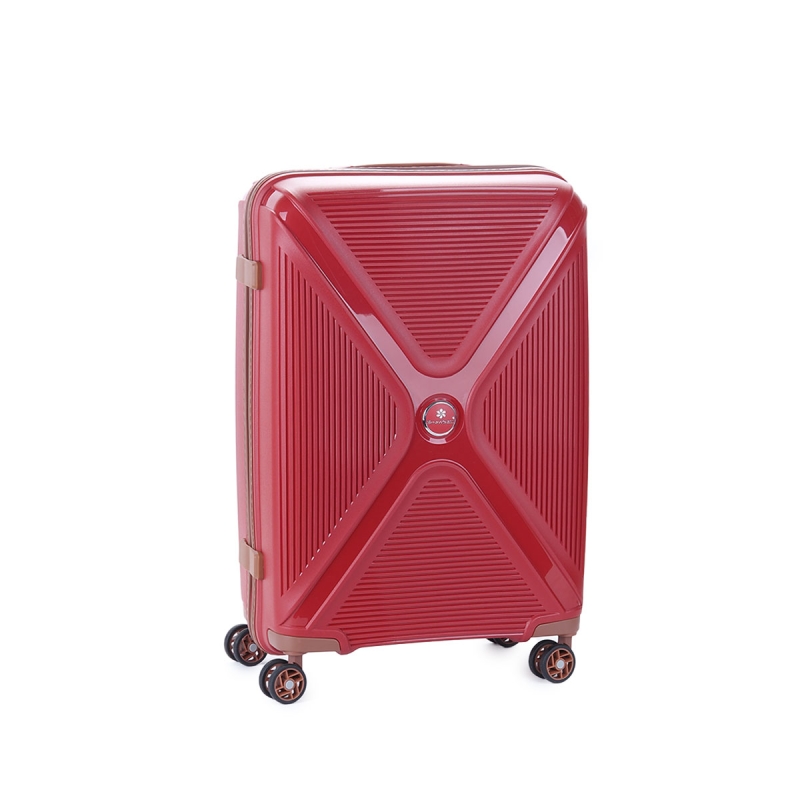 Walizka podróżna średnia na 4 kółkach polipropylen 80 l TSA A84803