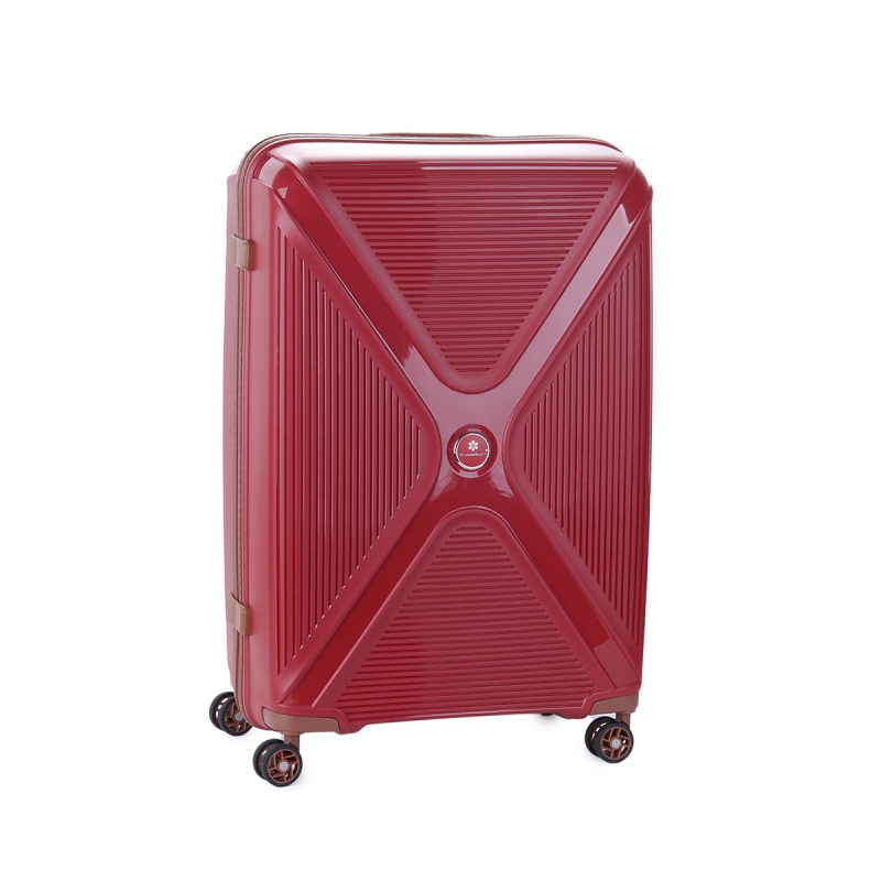 Walizka podróżna duża na 4 kółkach polipropylen 100 l TSA A84803