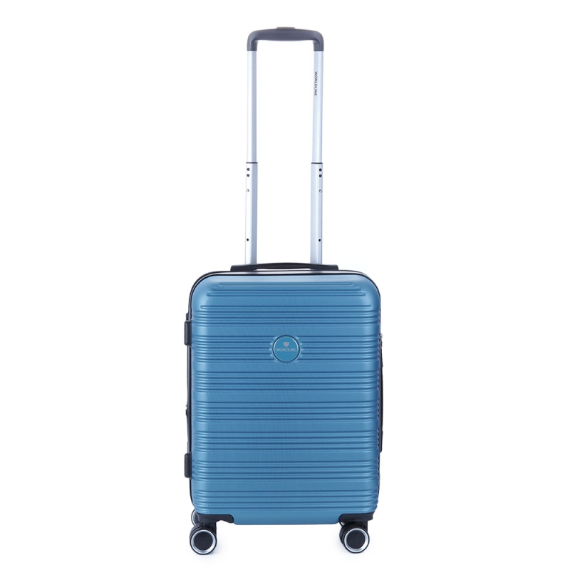 Walizka podróżna mała kabinowa na 4 kółkach twarda ABS 50 l Worldline 805