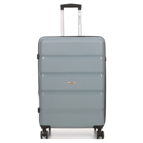 Duża walizka podróżna na kółkach polipropylen TSA 100l 43603