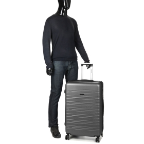 Walizka podróżna duża na kółkach twarda ABS, poszerzana 100 l TSA 627