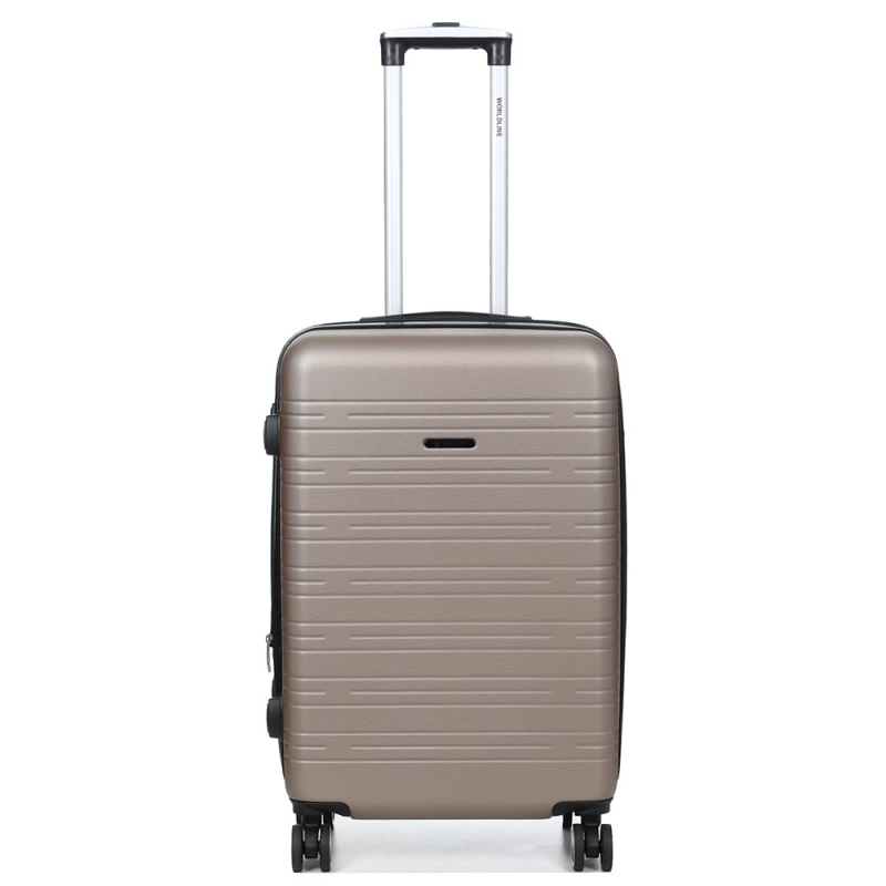 Walizka podróżna średnia na kółkach twarda ABS, poszerzana 70 l TSA 627