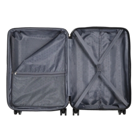 Walizka podróżna średnia na kółkach twarda ABS, poszerzana 70 l TSA 627