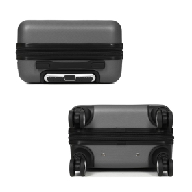 Walizka podróżna mała do samolotu 55x35x23 twarda ABS 40 l 627