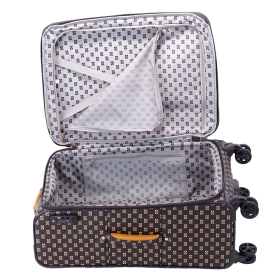 Walizka podróżna duża na kółkach miękka z wzorem 120 l Snowball 39204