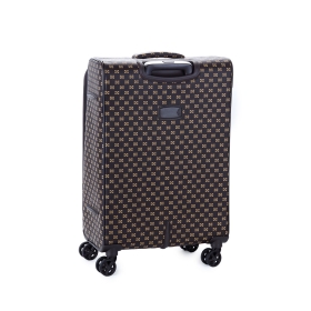 Walizka podróżna średnia na kółkach miękka z wzorem 70 l 39204