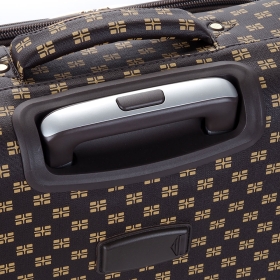 Walizka podróżna średnia na kółkach miękka z wzorem 70 l 39204