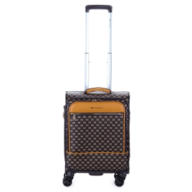 Walizka podróżna mała do samolotu 55x40x23 miękka z wzorem 39204