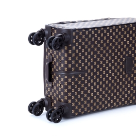 Walizka podróżna mała do samolotu 55x40x23 miękka z wzorem 39204