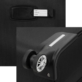 Walizka podróżna na kółkach bardzo duża materiałowa XXL 120l 619