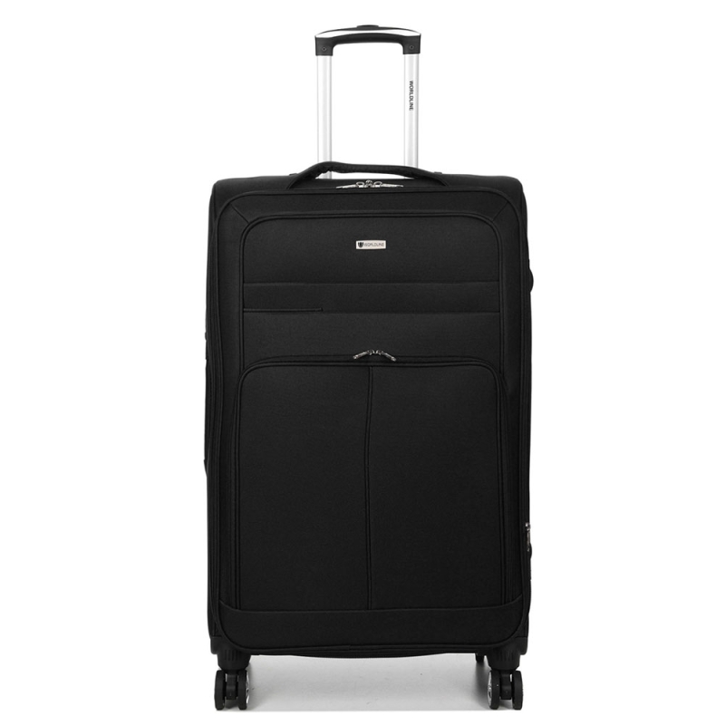 Walizka podróżna na kółkach duża z poszerzeniem, miękka 100l 619