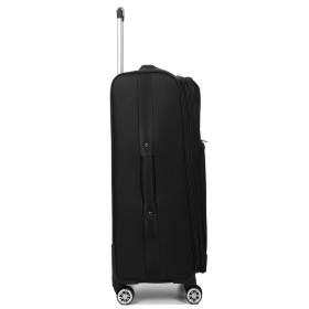 Walizka podróżna na kółkach duża z poszerzeniem, miękka 100l 619