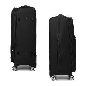 Walizka podróżna na kółkach duża z poszerzeniem, miękka 100l 619