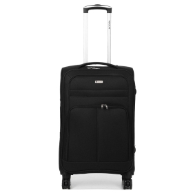 Walizka podróżna średnia na kółkach z poszerzeniem, miękka 60l 619