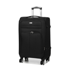 Walizka podróżna średnia na kółkach z poszerzeniem, miękka 60l 619