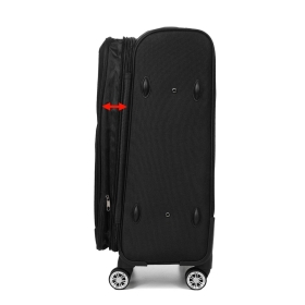 Walizka podróżna średnia na kółkach z poszerzeniem, miękka 60l 619