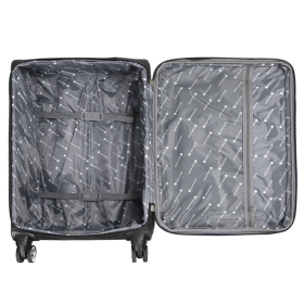 Walizka podróżna średnia na kółkach z poszerzeniem, miękka 60l 619