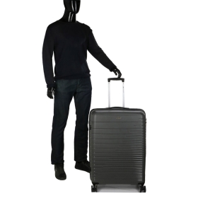 Walizka podróżna duża na 4 kółkach, polipropylen 100 l TSA 33703