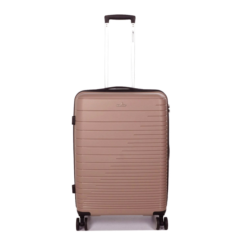 Walizka podróżna średnia na 4 kółkach, polipropylen 60 l TSA 33703