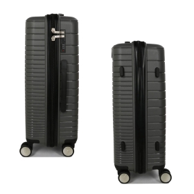 Walizka podróżna średnia na 4 kółkach, polipropylen 60 l TSA 33703