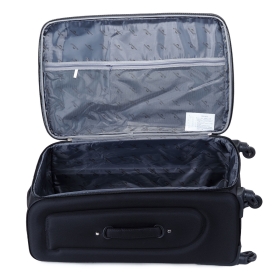 Duża walizka podróżna na 4 kółkach materiałowa poszerzana 120l 655