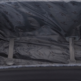 Duża walizka podróżna na 4 kółkach materiałowa poszerzana 120l 655