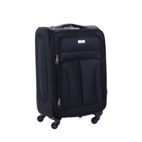 Średnia walizka podróżna na 4 kółkach materiałowa poszerzana 80l 655