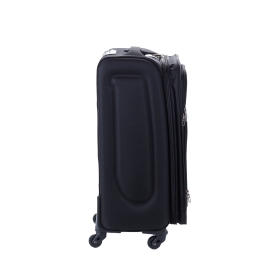 Średnia walizka podróżna na 4 kółkach materiałowa poszerzana 80l 655