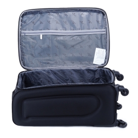 Średnia walizka podróżna na 4 kółkach materiałowa poszerzana 80l 655