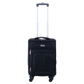 Mała walizka podróżna kabinowa materiałowa poszerzana 50l 655