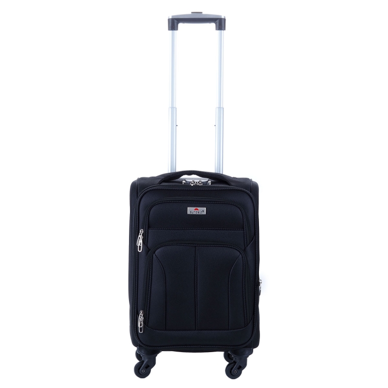 Mała walizka podróżna kabinowa materiałowa poszerzana 50l 655