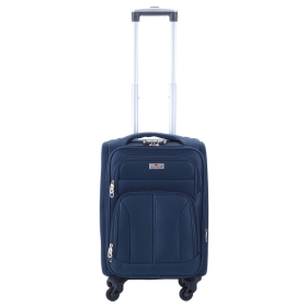 Mała walizka podróżna kabinowa materiałowa poszerzana 50l 655