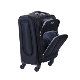 Mała walizka podróżna kabinowa materiałowa poszerzana 50l 655