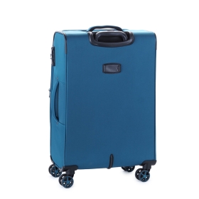 Walizka podróżna średnia na kółkach materiałowa, z poszerzeniem 80l 21505