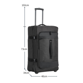 Torba podróżna na kółkach dwukomorowa, duża 100 l Snowball 48402