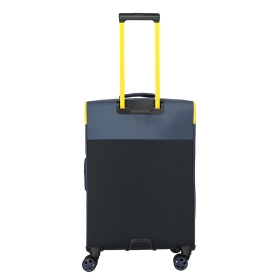 Walizka podróżna średnia na kółkach poszerzana, miękka 60 l 8000048