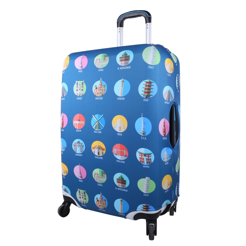 Pokrowiec na walizkę małą, średnią, dużą z nadrukiem Snowball A33030F