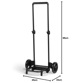 Wózek na zakupy na kółkach lekki, wodoodporny 40 L Gimi Easy