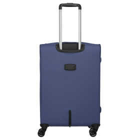 Walizka podróżna średnia na kółkach lekka, poszerzana 60 l TSA 98548