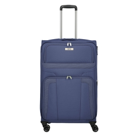 Walizka podróżna duża na kółkach lekka, poszerzana 100 l TSA 98549