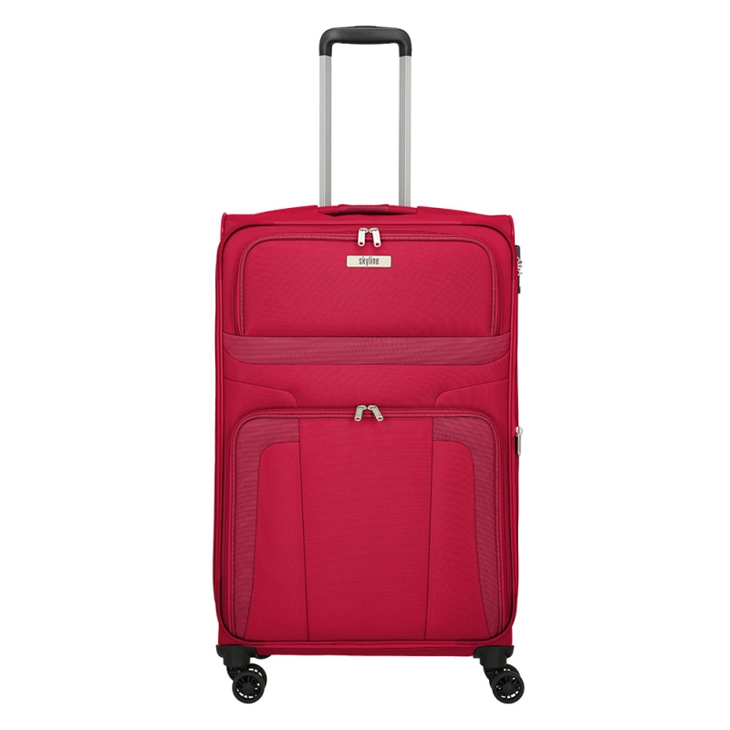 Walizka podróżna duża na kółkach lekka, poszerzana 100 l TSA 98549