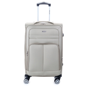 Walizka podróżna średnia na kółkach z poszerzeniem, miękka 60l 619