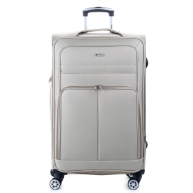 Walizka podróżna na kółkach duża z poszerzeniem, miękka 100l 619