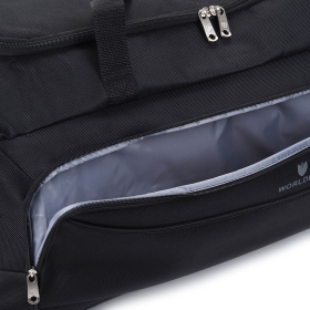 Duża torba podróżna na kółkach z materiału tania 120l 896/85