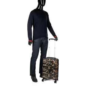 Walizka 55x40x20 mała do samolotu, polikarbon, kamuflaż Airtex 960