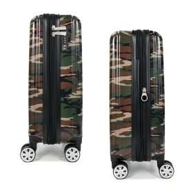 Walizka 55x40x20 mała do samolotu, polikarbon, kamuflaż Airtex 960