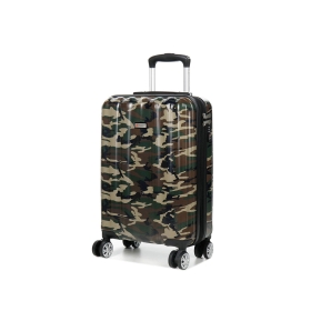 Walizka 55x40x20 mała do samolotu, polikarbon, kamuflaż Airtex 960