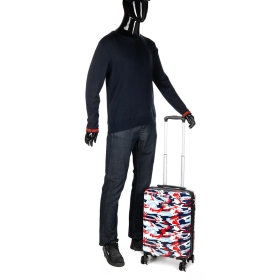 Walizka 55x40x20 mała do samolotu, polikarbon, kamuflaż Airtex 960