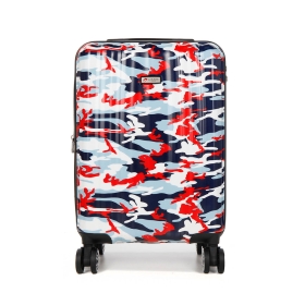 Walizka 55x40x20 mała do samolotu, polikarbon, kamuflaż Airtex 960